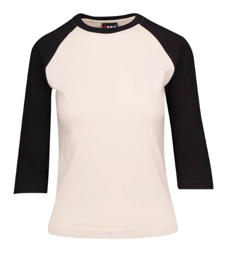 Picture of RAMO, Ladies 3/4 Sleeve Raglan Tee